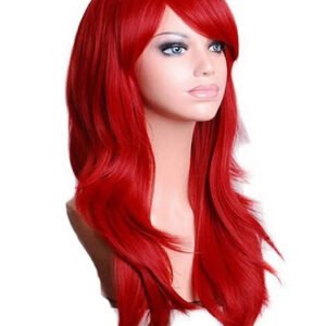 Perruque rouge longue