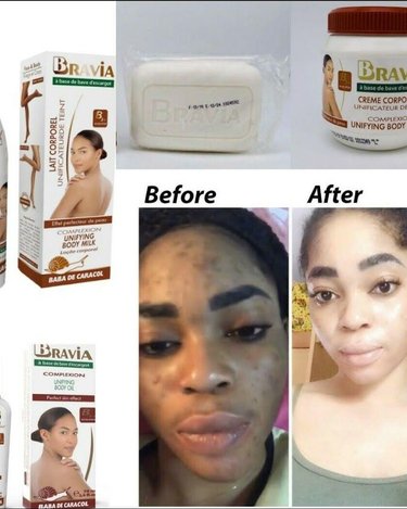 Gamme Bravia( Lait + 1 Sérum + Savon+ Crème + 1Tonique)