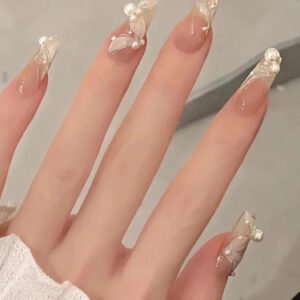 Ongles Acryliques avec Perles