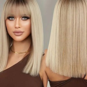 Perruque blonde longue